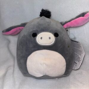 Squishmallows Jason the Gray and Pink Donkey Plush 8”